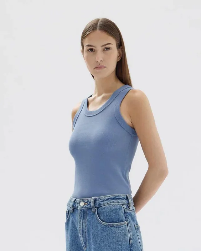 Miana Organic rib Tank Infinity cherry red tank