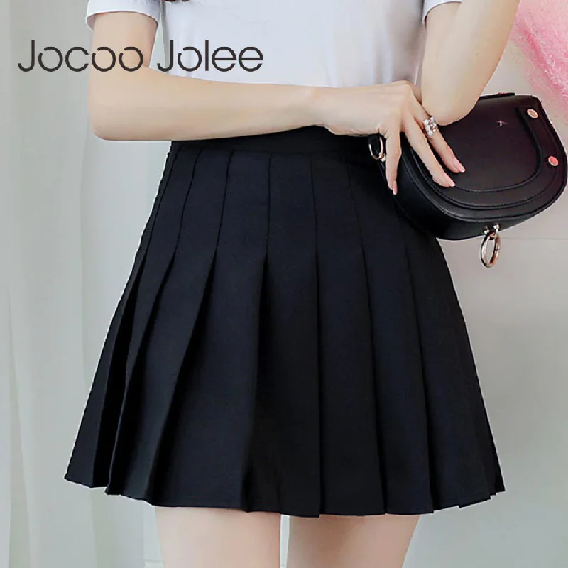 Women High Waist Pleated Skirt linen skirt natural