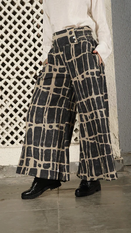 Dane Linen Blend Pant in Onyx Comfy Cargo Trousers