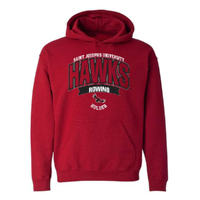 St. Joe's - NCAA Women's Rowing : Evie Holder - Sport Shersey Hooded Sweatshirt Hoodie with Lining Warm Insulated St. Joe's - NCAA Women's Rowing : Evie Holder - Sport Shersey Hooded Sweatshirt Hoodie with Lining Warm Insulated