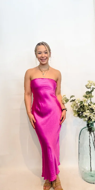 Magic Magenta Strapless Dress