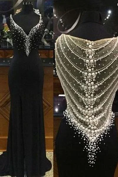 Mermaid Black Long Charming Evening Dress Formal Women Dress Prom Dresses