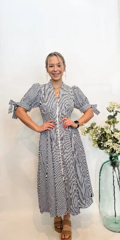 Boardwalk Navy Stripe Dress