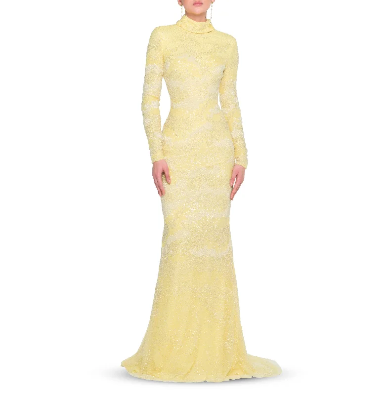 Citrus Yellow Mermaid Dress