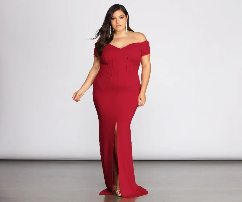Plus Roxy Stylish Sweetheart Dress