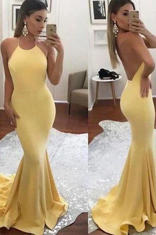 New Arrival Sexy Backless Mermaid Long Formal Evening Dress Elegant Prom Dresses