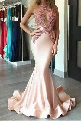 Mermaid Sexy Appliques Long Cheap Evening Dress Formal Women Dress prom dresses