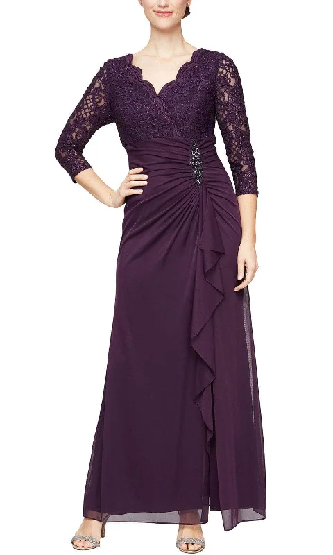 Alex Evenings 81122469 - Lace Evening Dress Tunics Canvas sturdy