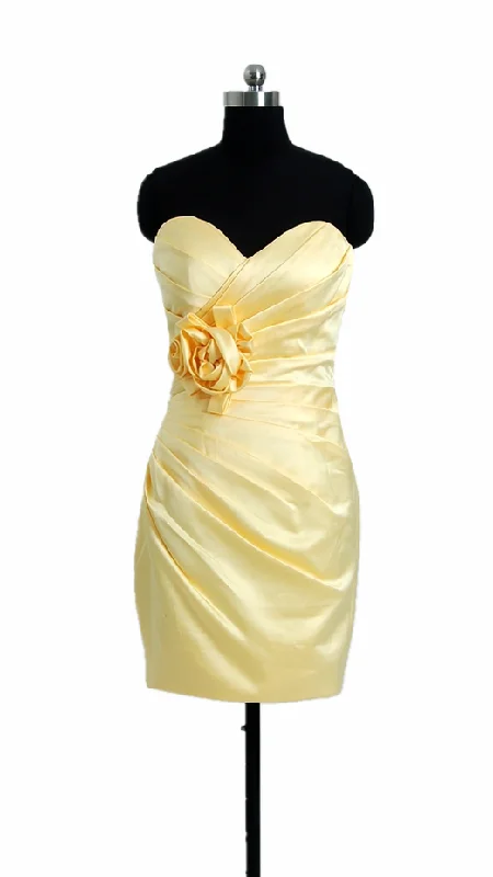 Banana Party Dress Cocktail Satin Bridesmaid Dress Short Sweetheart Dress (BM2450) Tunics New arrival Banana Party Dress Cocktail Satin Bridesmaid Dress Short Sweetheart Dress (BM2450) Tunics New arrival