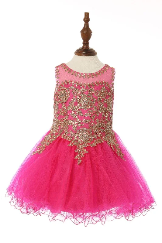 Sleeveless Gold Embellished Short Party Dress Glittery Long Formal