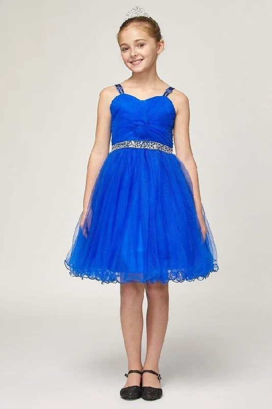 Spaghetti Strap Short Tulle Party Dress Flower Girl Tunics Trousers formal
