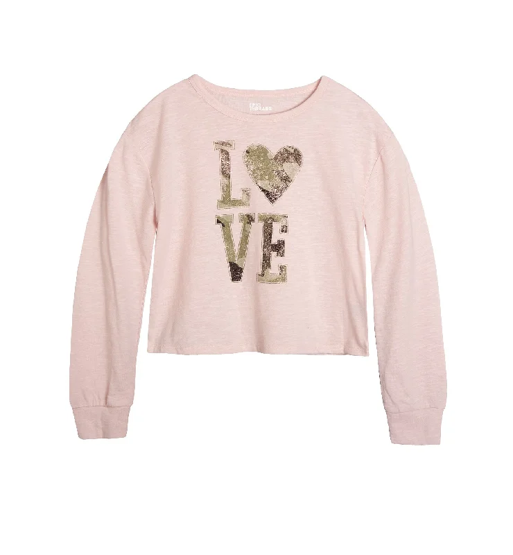 Big Girls Long Sleeve Graphic T-Shirt Graphic T-Shirt Round Neck Polyester