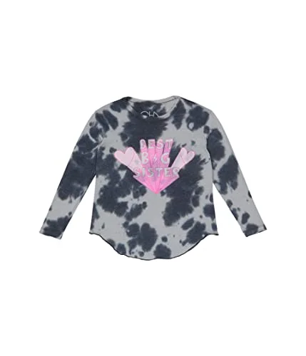 Chaser Kids Recycled Vintage Jersey Long Sleeve Shirttail Tee (Toddler/Little Kids) Notch Collar Peter Pan Collar Cowl Neck Chaser Kids Recycled Vintage Jersey Long Sleeve Shirttail Tee (Toddler/Little Kids) Notch Collar Peter Pan Collar Cowl Neck
