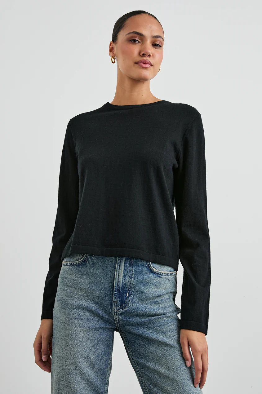 Cotton Cashmere Long Sleeve Tee Terry Blend Velvet Blend Canvas Blend