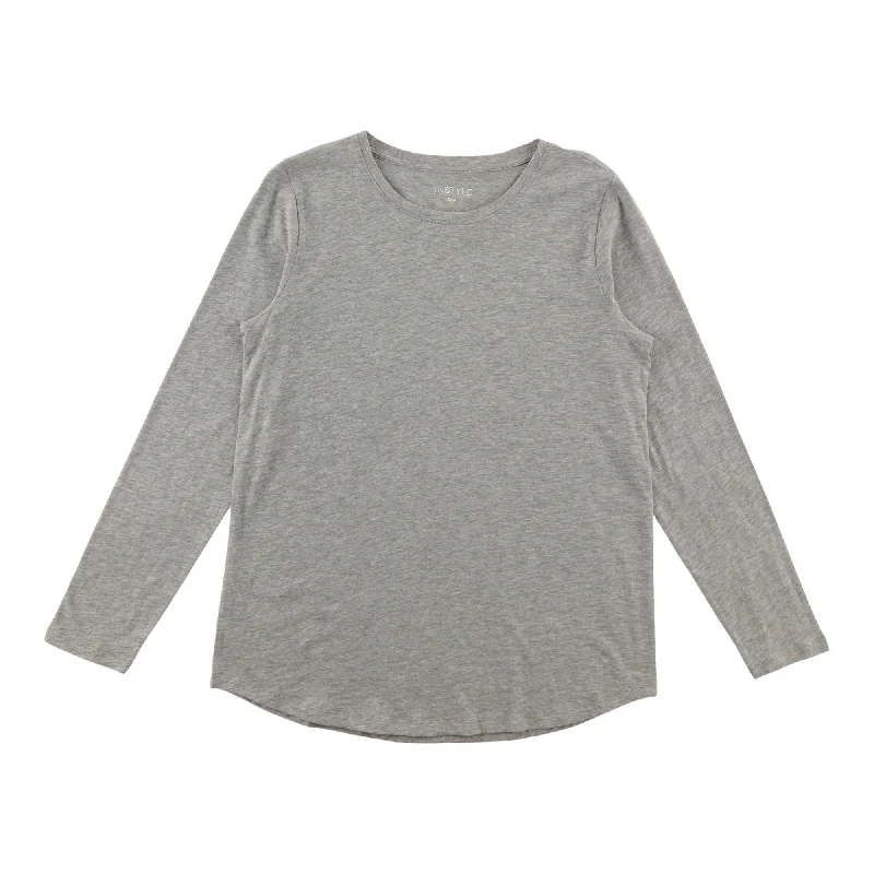 mySTYLE Women's Long Sleeve Tee Rayon Fabric Velvet Fabric Corduroy Fabric