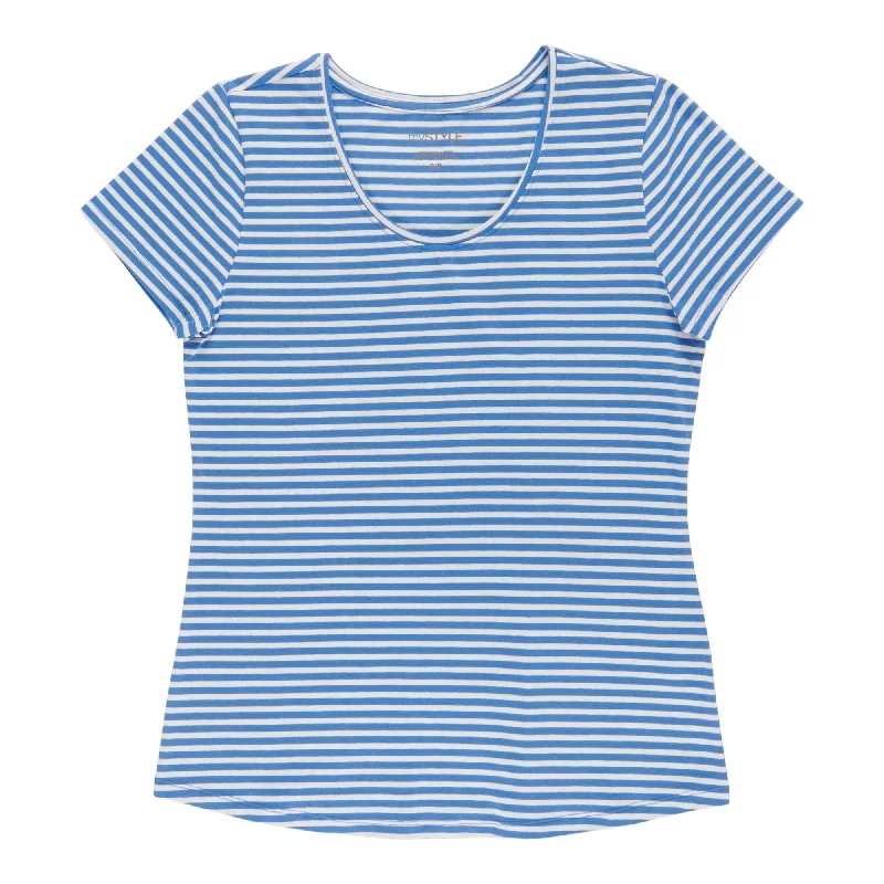 mySTYLE Women's Scooped Stretch T-Shirt Cozy Warm Stylish