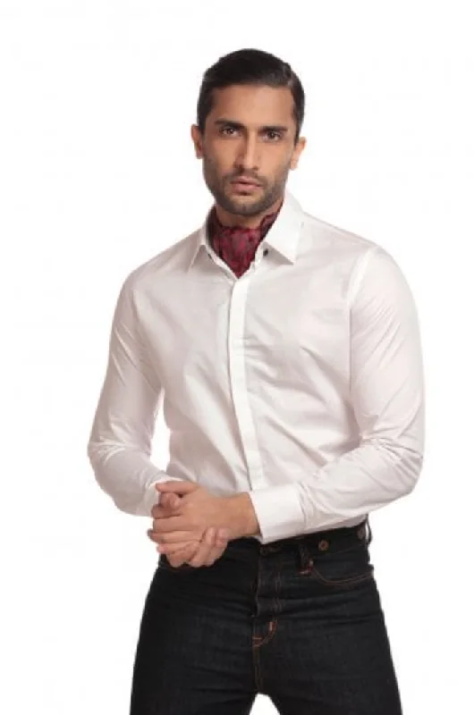 Tony White Shirt Cotton Fabric Linen Fabric Terry Fabric