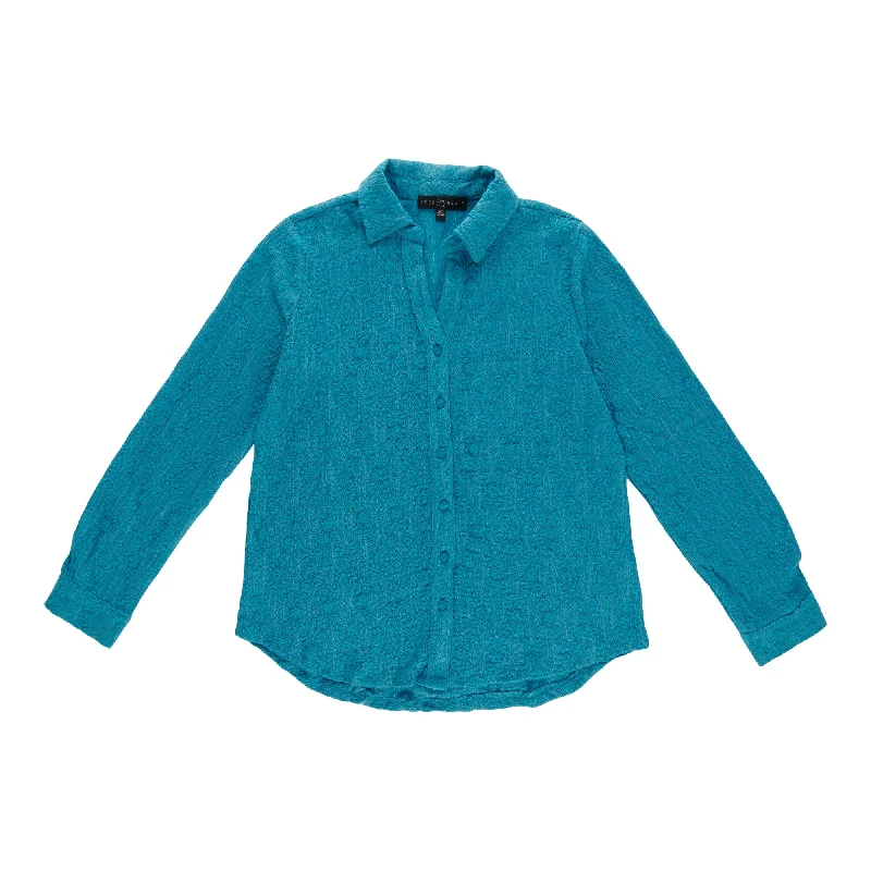 Women's Collared Button-Up Shirt Knit Fabric Woven Fabric Fleece Fabric