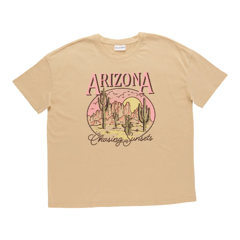 Women's Screen Printed Boyfriend T-Shirt Spandex Blend Rayon Blend Denim Blend