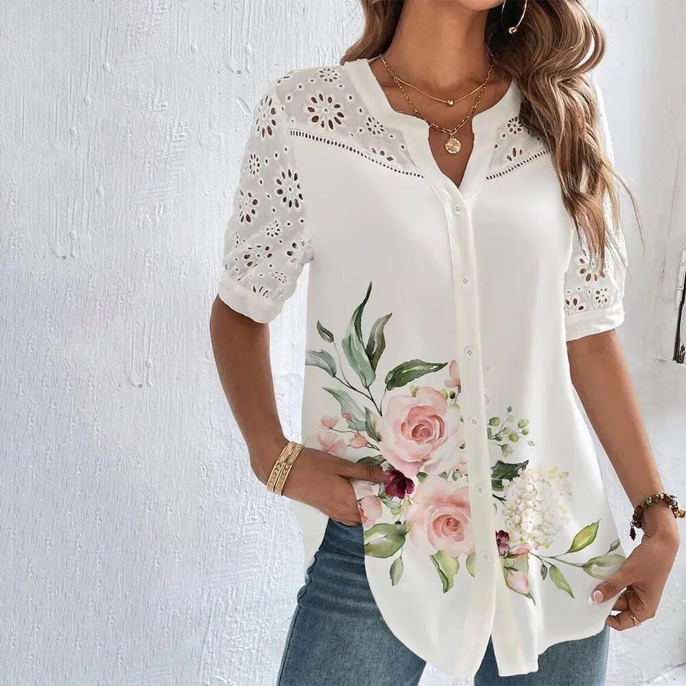 Women's Transparent Panel Fashion Designer Blouse T-Shirts (Plus Size) Silk Blend Satin Velvet Women's Transparent Panel Fashion Designer Blouse T-Shirts (Plus Size) Silk Blend Satin Velvet