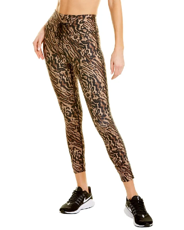Good American Athletic Stripe 7/8 Legging Chic Workout Leggings