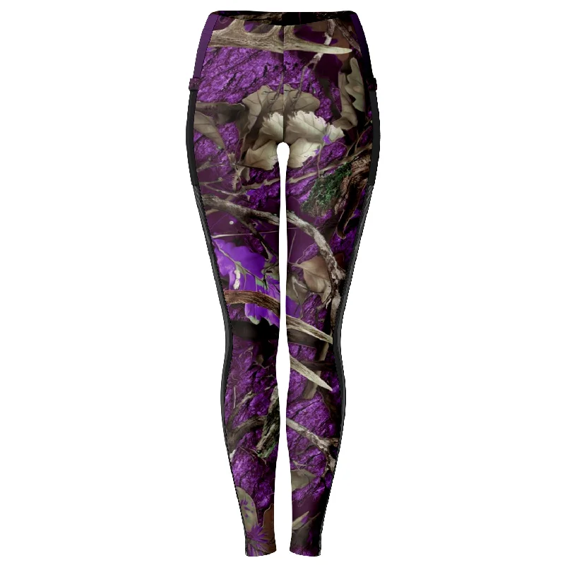 Mesh Pocket Leggings Elegant Black Leggings