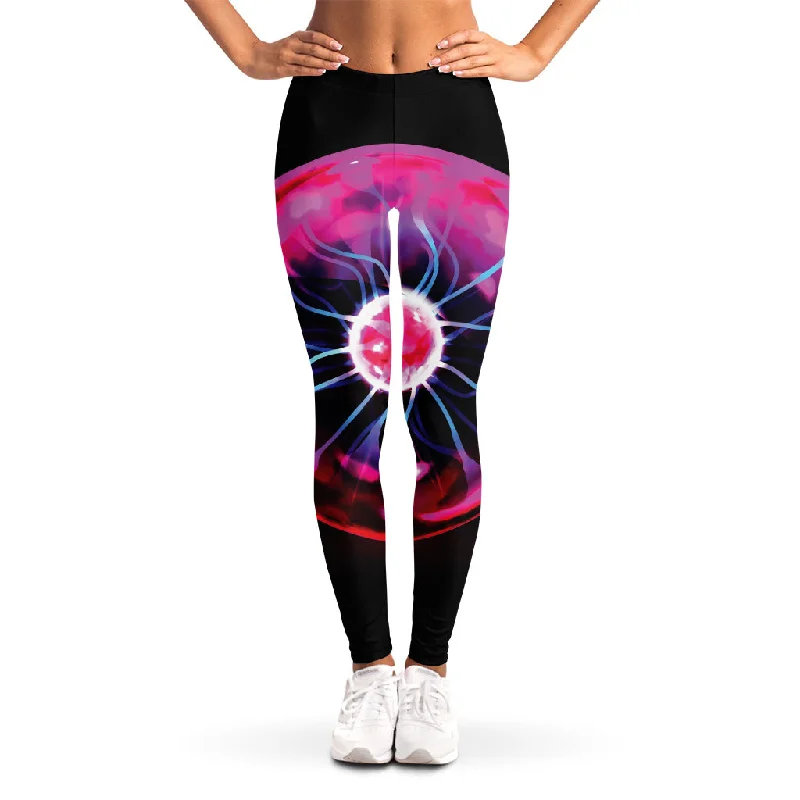 Plasma Ball Print Women's Leggings Comfortable Printed Workout Leggings