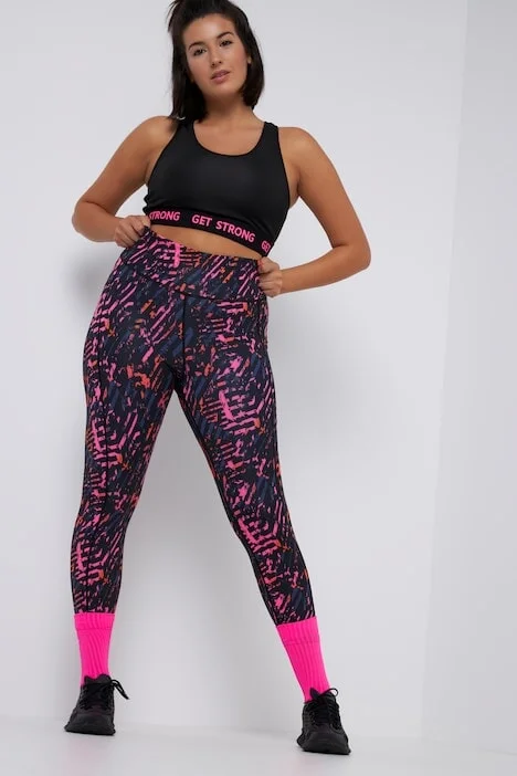 Ankle Length Sports Leggings Cozy Textured Workout Leggings
