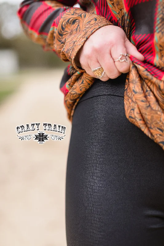 Crazy Train Exotic Style Leggings Trendy Full-Length Leggings