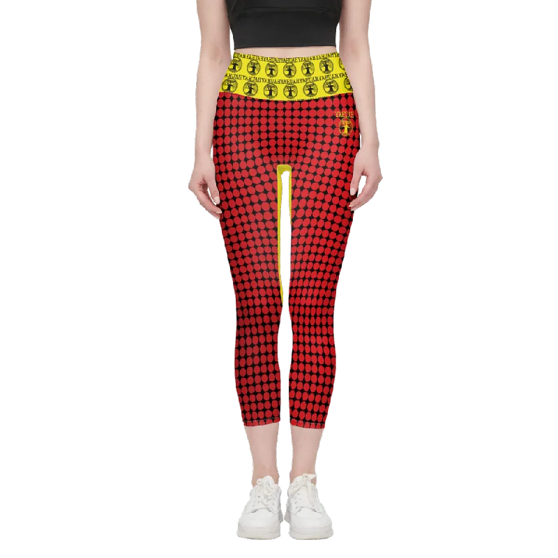 Forget The Past Designer High Rise Leggings 28" Elegant Satin Finish Leggings