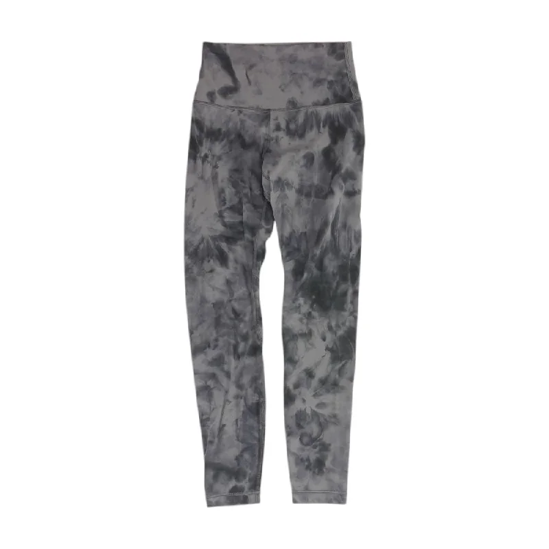 Gray Tie Dye Leggings Elegant Animal Print Leggings