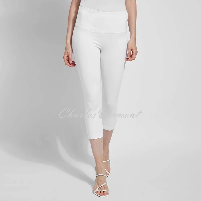 Lysse Capri Denim Legging – Style 6173 (White) Cozy Mid-Rise Workout Leggings