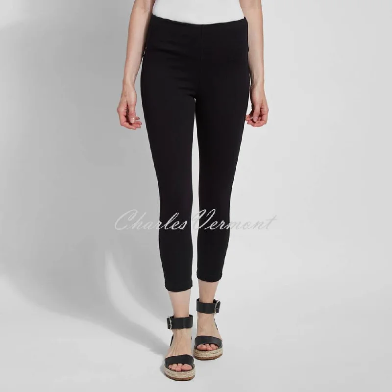 Lysse Cropped Toothpick Denim Legging with Back Pockets – Style 1608 (Black) Elegant Velvet Leggings Lysse Cropped Toothpick Denim Legging with Back Pockets – Style 1608 (Black) Elegant Velvet Leggings