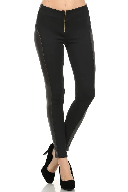 Savannah Faux Leather Liquid Legging Cozy Sweat-Wicking Leggings