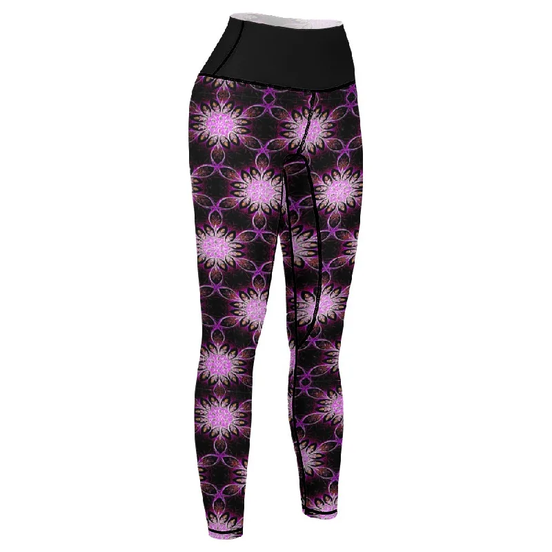 Geometrical Design Apparel 01-01 Designer Yoga Leggings Comfortable Bootcut Workout Leggings