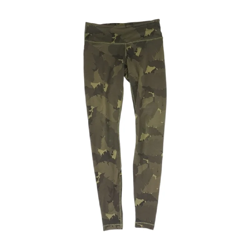 Green Camo Leggings Trendy Ombre Effect Leggings