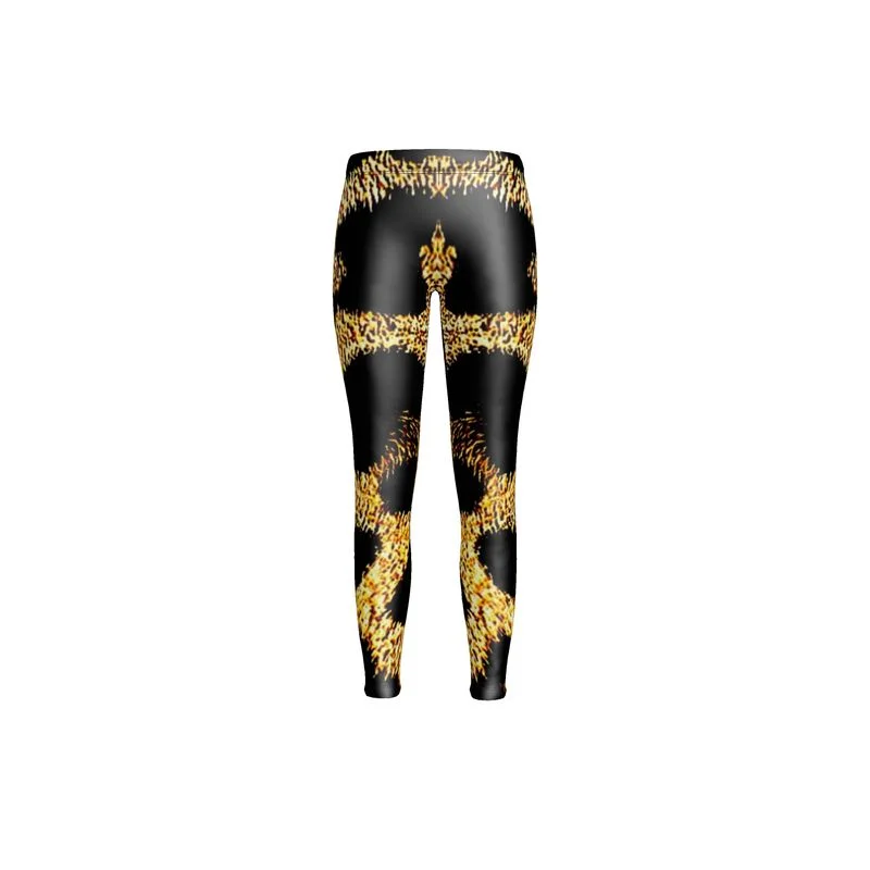 TRP Leopard Print 01 Designer Leggings Fashionable Embroidered Detail Leggings