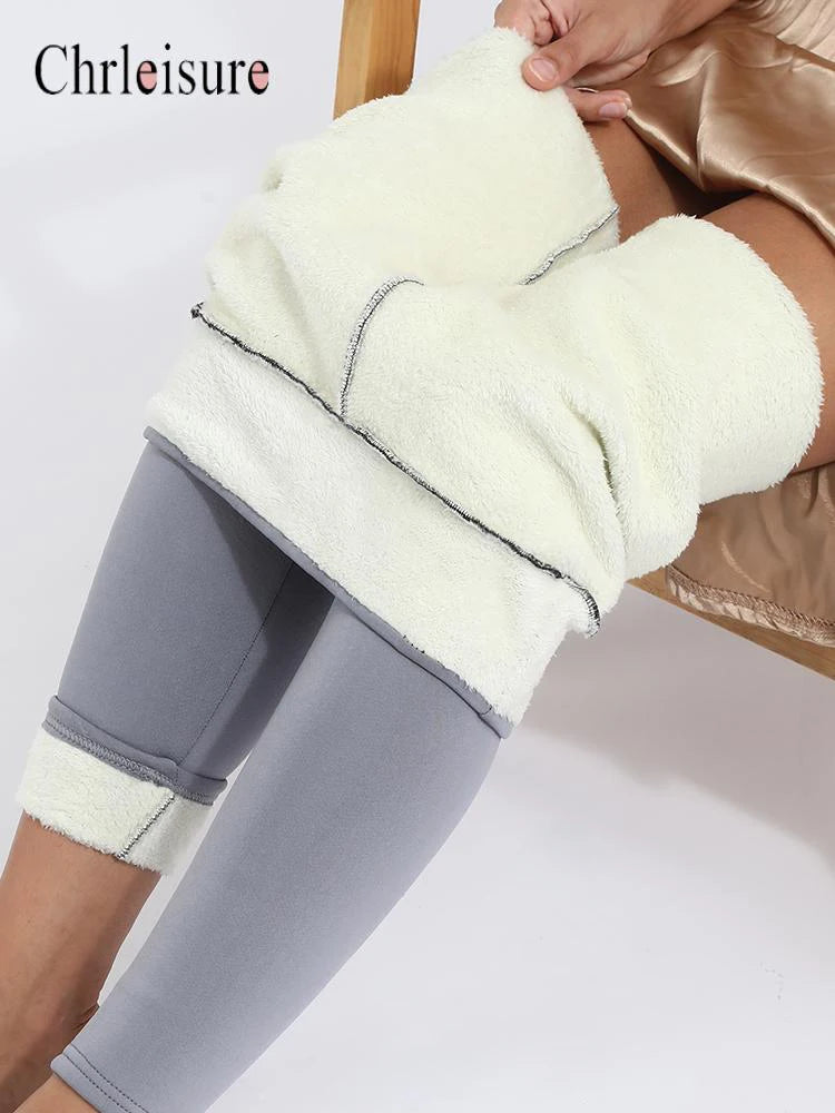 Women Pants Warm Winter Thick Velvet Legging High Waist Black Leggings Trendy Seamless Fit Leggings Women Pants Warm Winter Thick Velvet Legging High Waist Black Leggings Trendy Seamless Fit Leggings