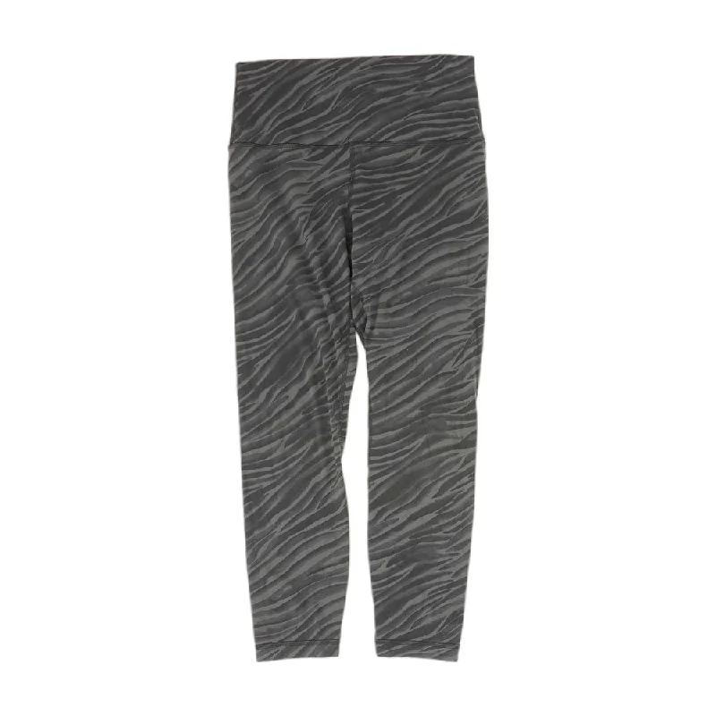Charcoal Animal Print Leggings Stylish Sporty Performance Leggings