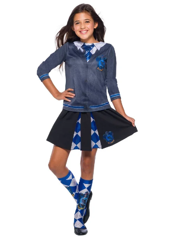 Ravenclaw House Girls Book Week Costume Shirt Fleece Fabric Down Fabric Feather Fabric