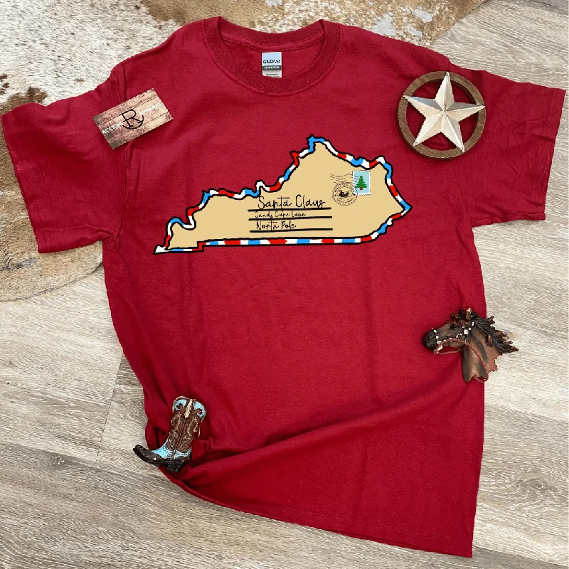 Santa Letter Kentucky Shirt Welt Pockets Slit Pockets