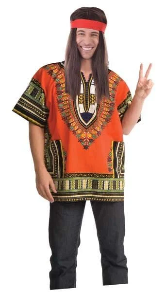 Dashiki Hippy Shirt Chenille Blend Fleece Blend Nylon Blend