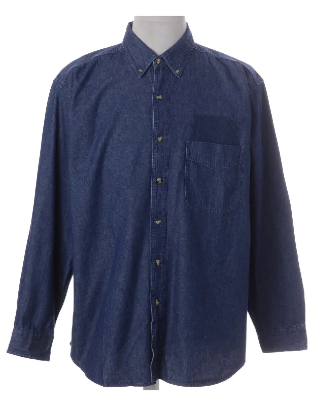 Label Callum Denim Double Pocket Shirt Plaid T-Shirt Polka Dot Checkered