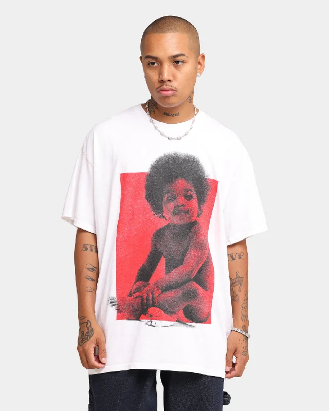 NOTORIOUS B.I.G Biggie Baby Vintage T-Shirt White Modern Contemporary Chic