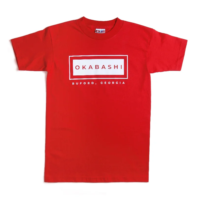 Okabashi Rectangle Logo Unisex Adult T-Shirt Print Jacquard Patchwork