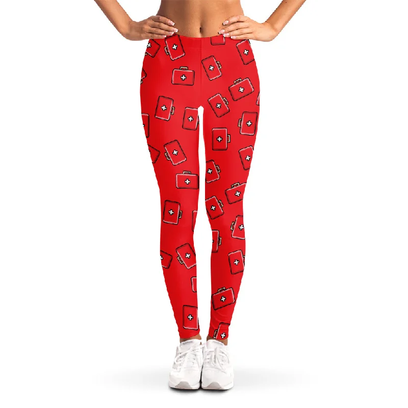 Paramedic First Aid Kit Pattern Print Women's Leggings Cozy Fashion Leggings